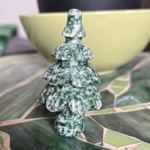 Green and White Agate Tree